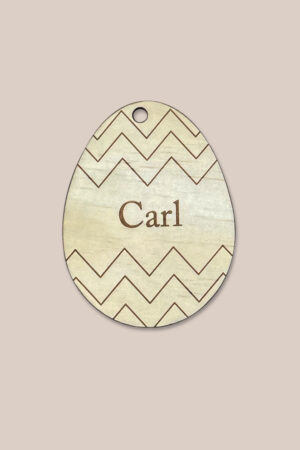 Customised Easter Egg Tag – style 3