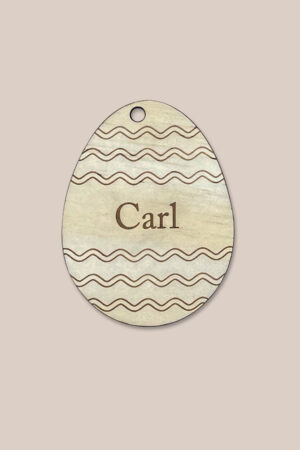 Customised Easter Egg Tag – style 4