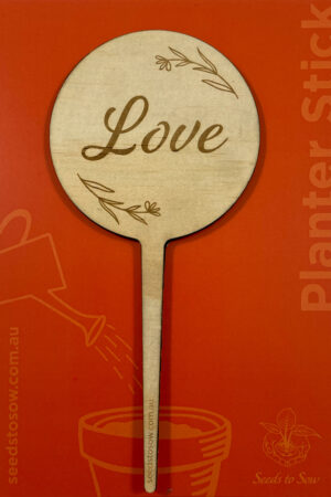 Planter Stick ‘Love’ in plywood