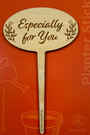 Planter Stick ‘Especially for You’ in plywood