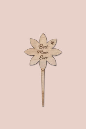 Customised Mother’s planter stick – Flower 3