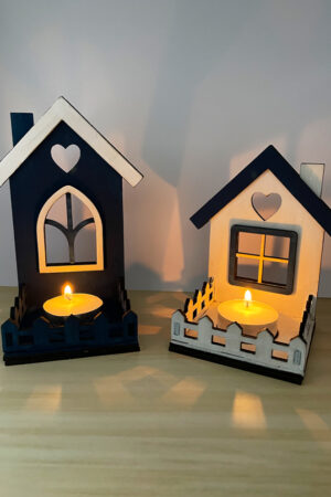 Tea-light candle houses