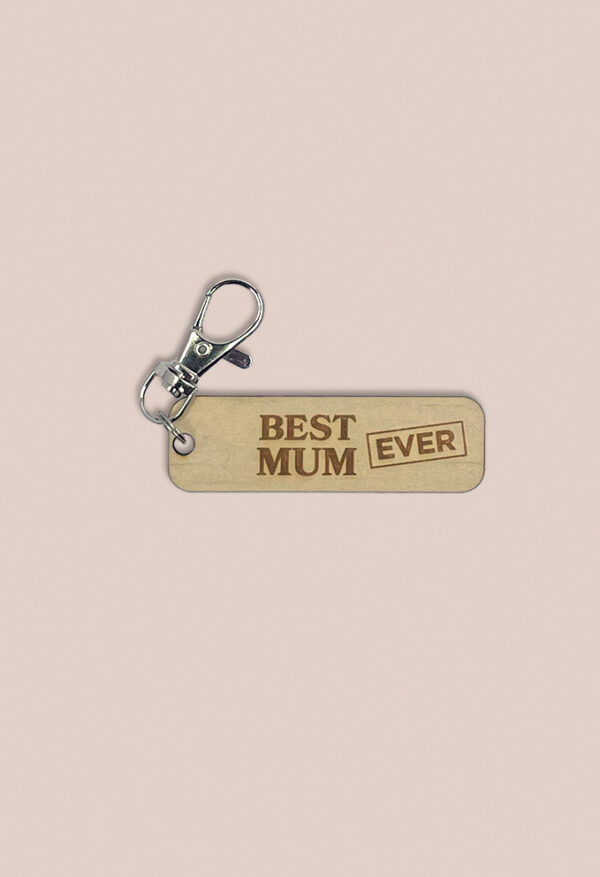 Image of 'Best Mum EVER' key ring by Seeds to Sow