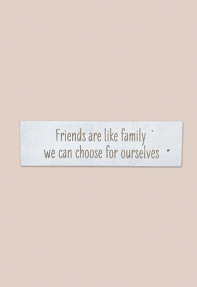 Friends are like family reclaimed sign product image