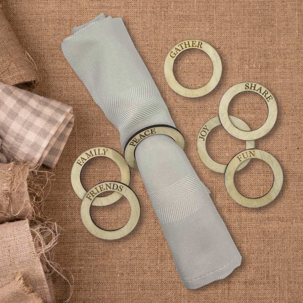 Image of napkin rings by Seeds to Sow
