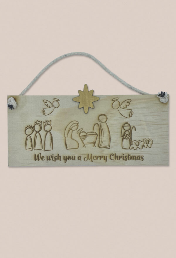 Image of Christmas nativity sign by Seeds to Sow