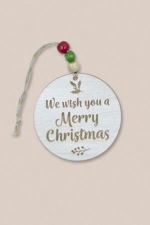 We Wish You A Merry Christmas Tree Decoration