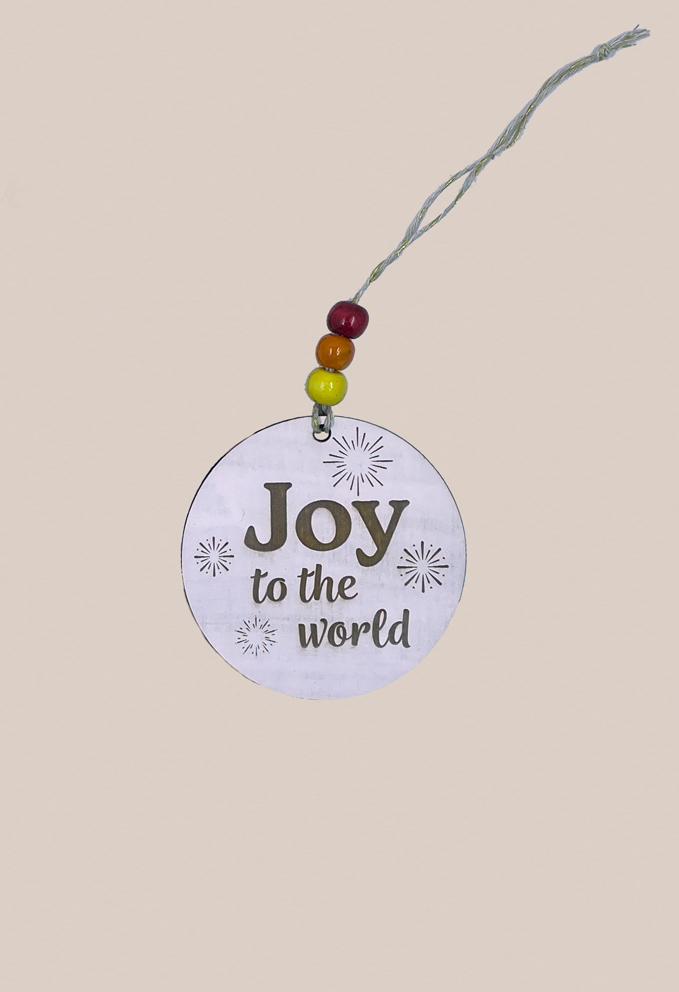 Image of 'Joy to the world' Christmas Carol decoration by Seeds to Sow