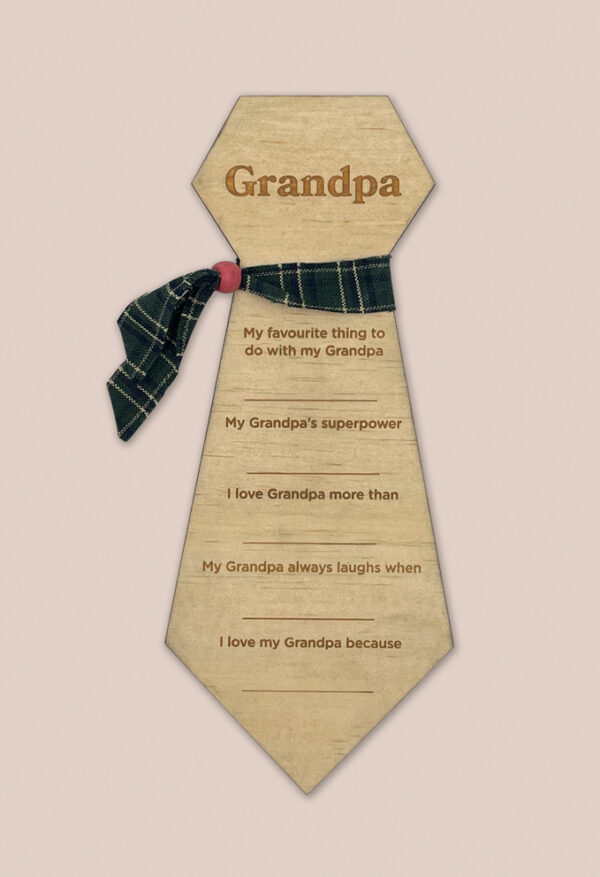 Image of 'Grandpa' Keepsake Tie by Seeds to Sow