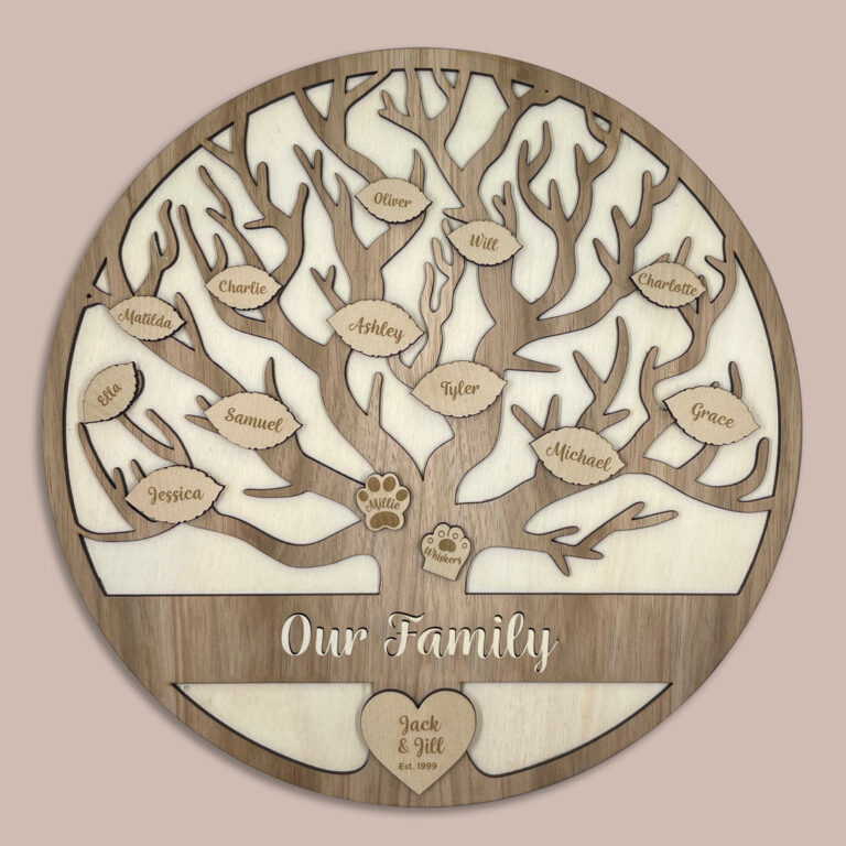 image of Family Tree product in Blackwood plywood by Seeds to Sow